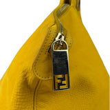 Fendi Yellow Leather Shoulder Bag