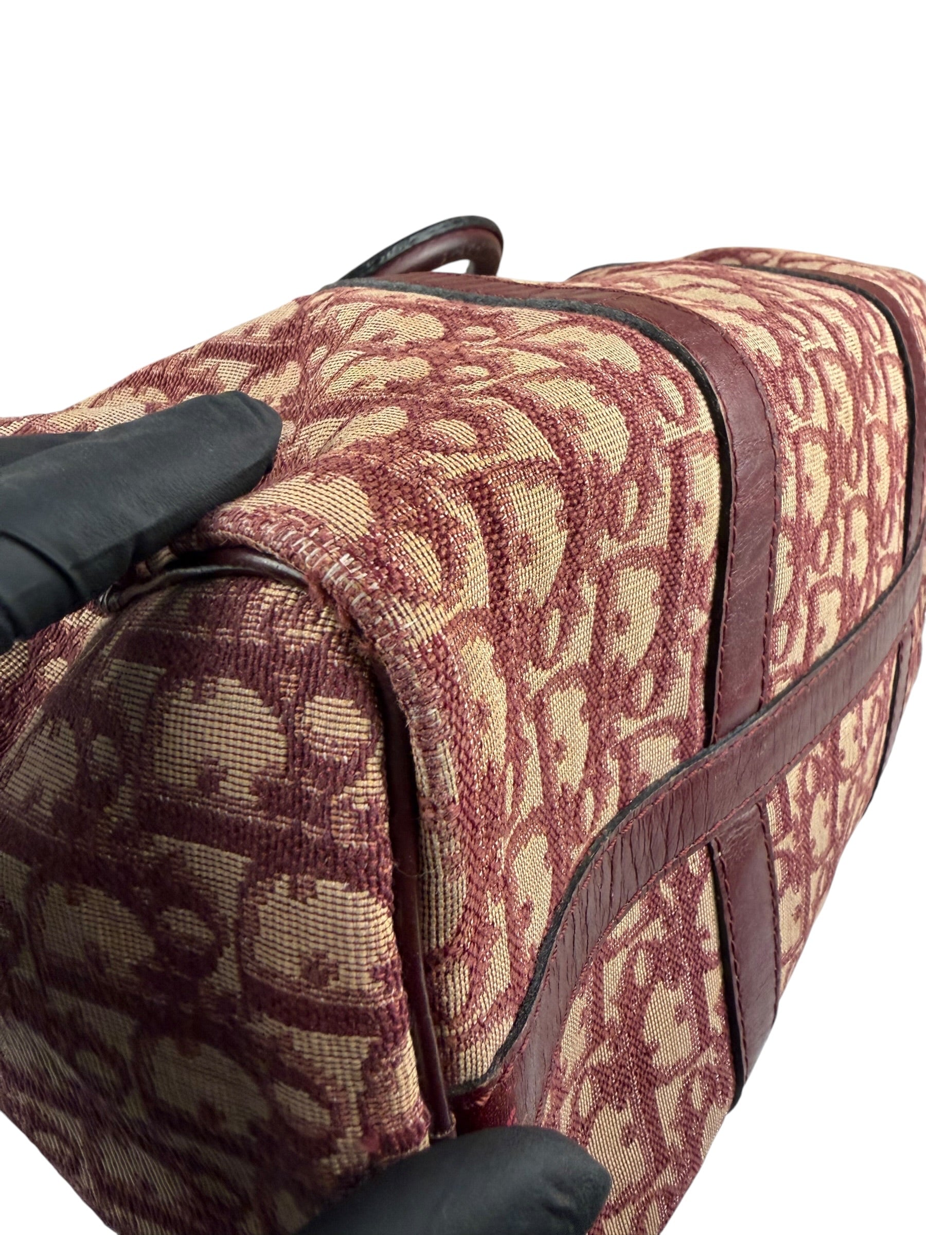 Christian Dior Vintage Monogram Trotter Boston Handbag