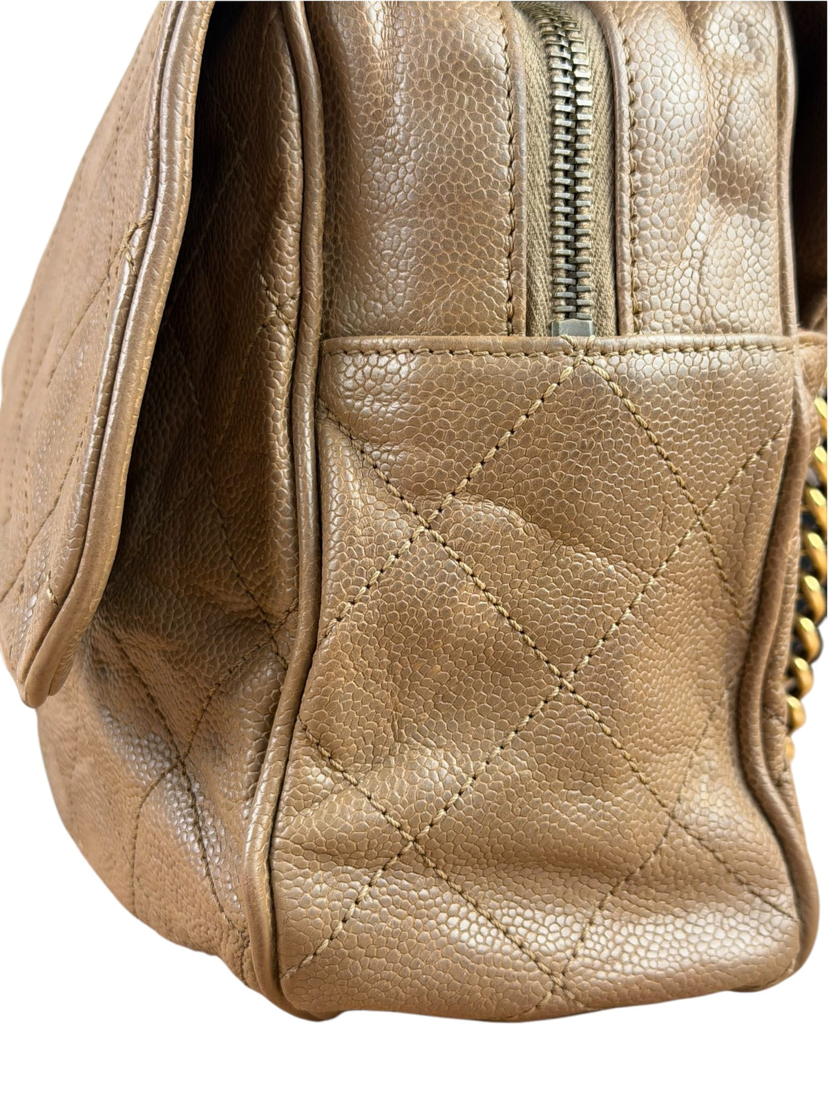 Chanel Brown Caviar Jumbo Easy Flap 2012