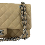 Chanel Beige Quilted Caviar Double Flap 2009