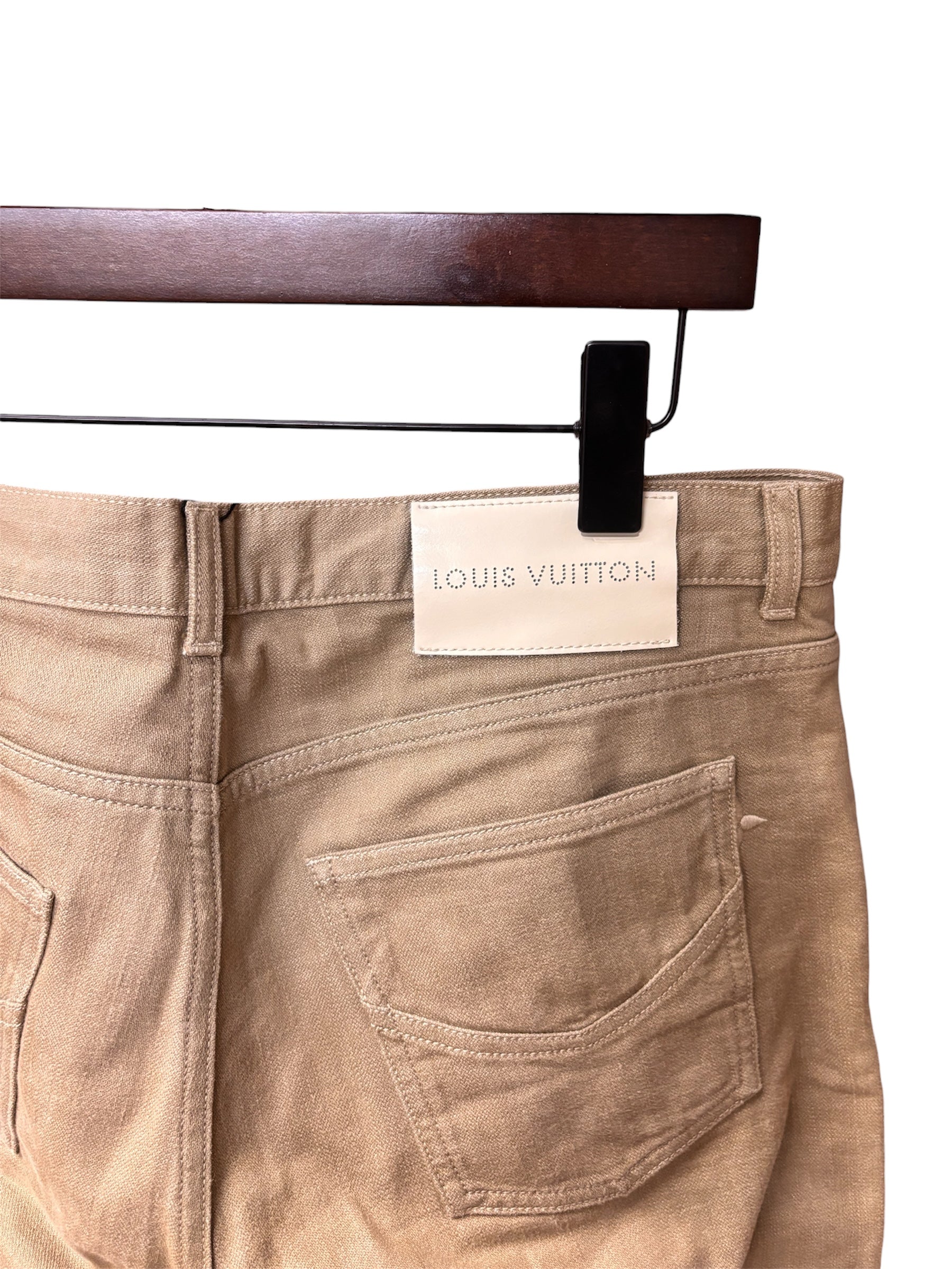 Louis Vuitton Khakhi Cotton Trousers