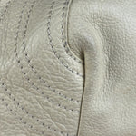 Fendi Off-White Grained Leather Spy Shoulder Bag