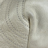 Fendi Off-White Grained Leather Spy Shoulder Bag