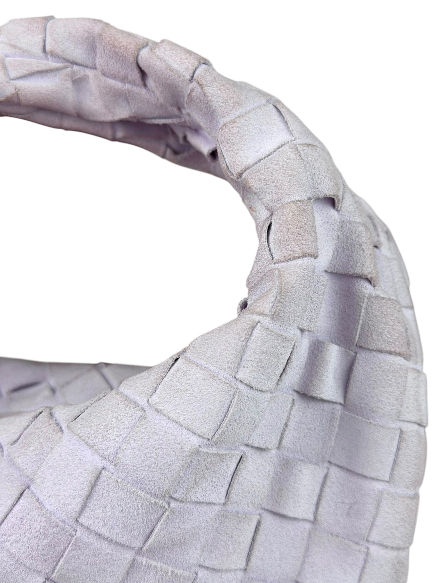 Bottega Veneta Chalk Suede Mini Jodie Handbag