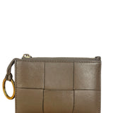 Bottega Veneta Brown Cassette Leather Cardholder