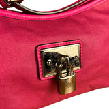 Loewe Fucshia Padlock Shoulder Pochette