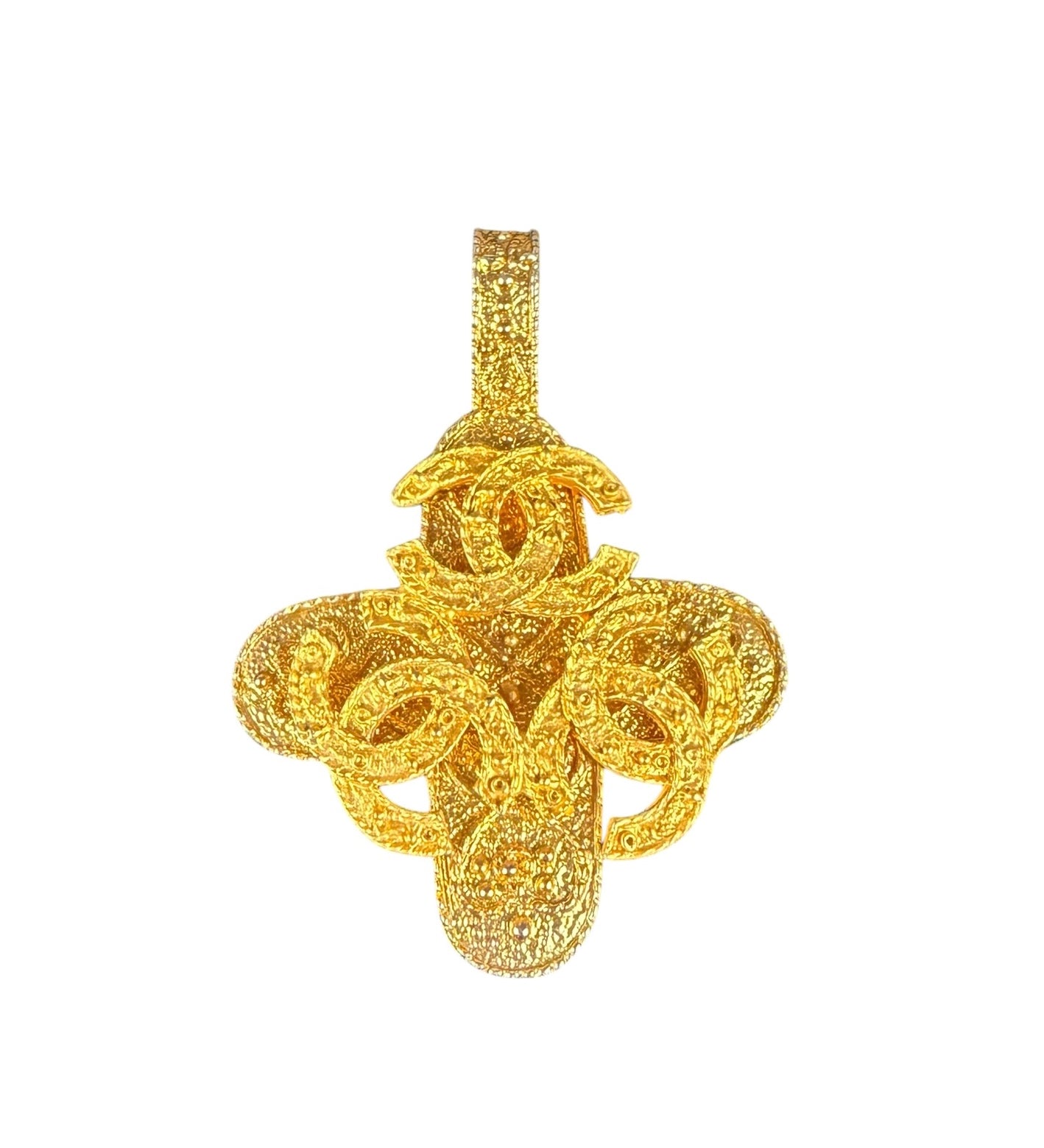 Chanel Vintage Autumm/Winter Triple Coco Mark Pendant 94A 1994