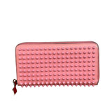 Christian Louboutin Panettone Bicolor Studded Long Zip Around Wallet