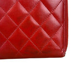 Chanel Red Quilted Leather Long Organizer Wallet 2010