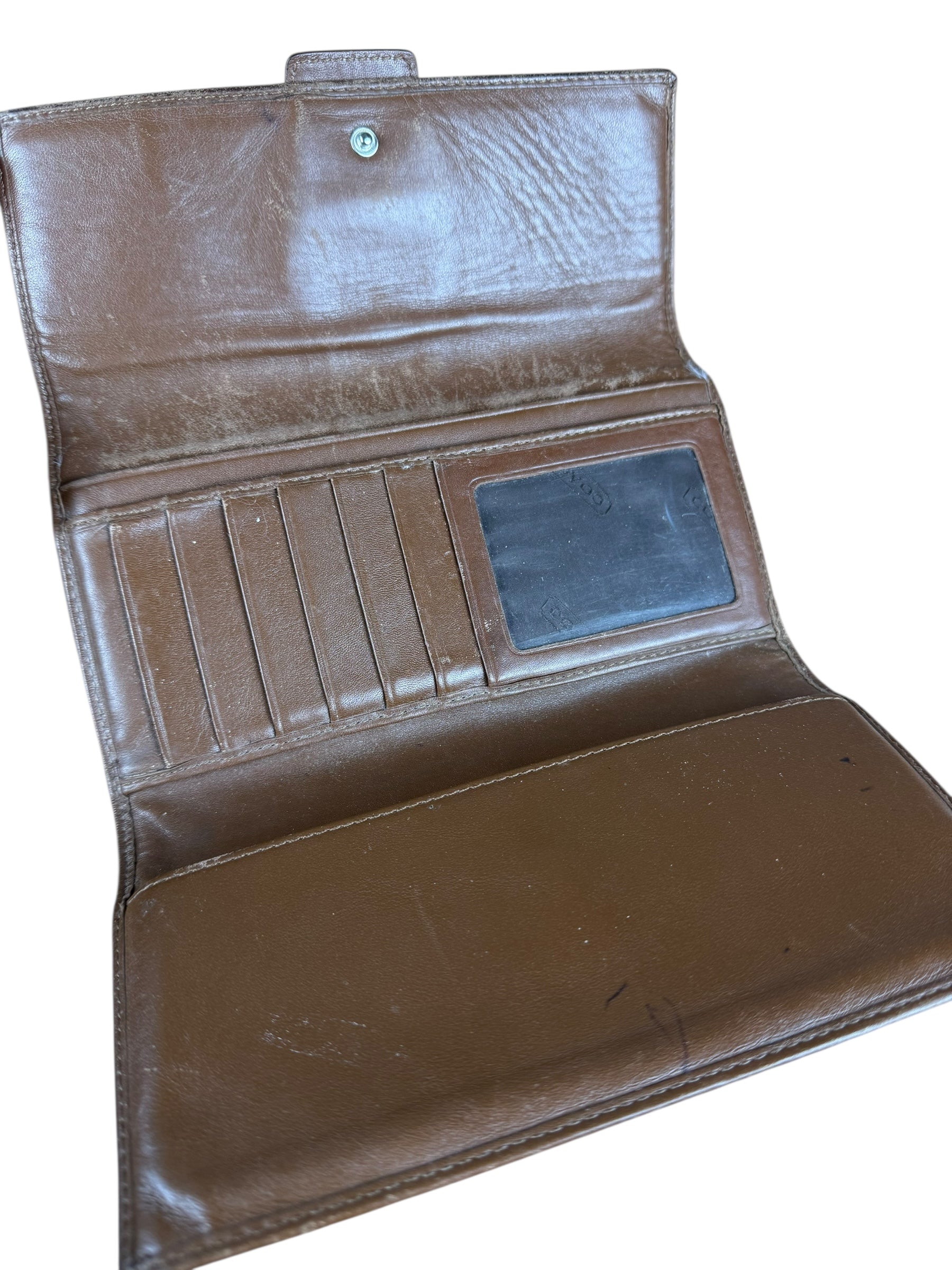 Coach Vintage Signature C Long Wallet Brown