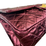 Chanel Patent Burgundy Quilted Leather 2.55 Reissue Double Flap Bag 2008