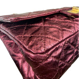 Chanel Patent Burgundy Quilted Leather 2.55 Reissue Double Flap Bag 2008