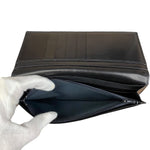 Valentino Black Leather Long Wallet