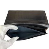 Valentino Black Leather Long Wallet