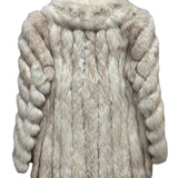 Motomachi Yamaoka Leather Trim Fox Fur Coat