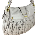 Miu Miu Lilac Nappa Leather Shoulder Bag