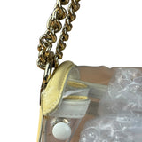 Chanel Yellow Clear PVC Classic Chain Flap Bag 2012