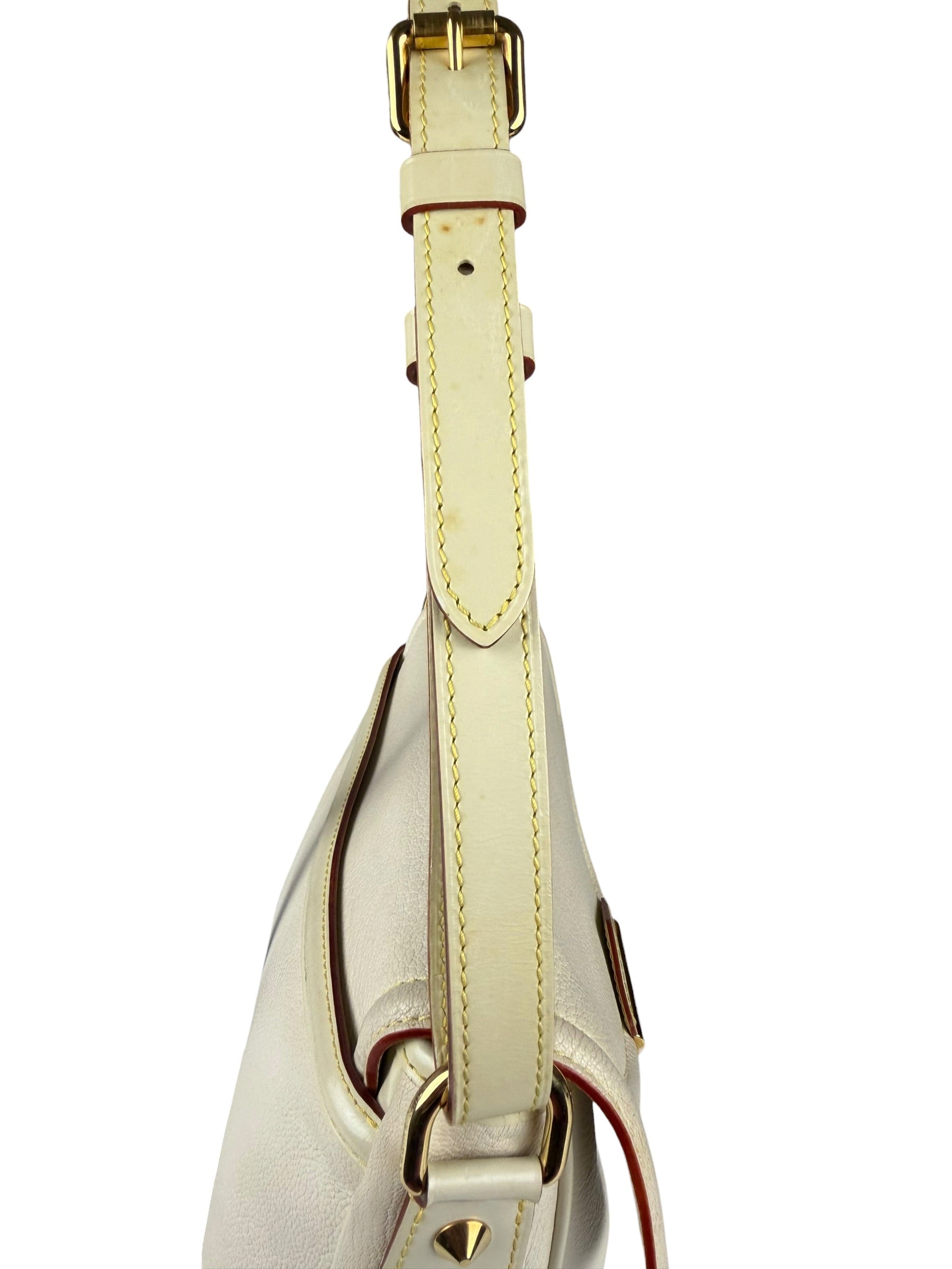 Louis Vuitton White Leather Suhali L'Essentiel Shoulder Bag