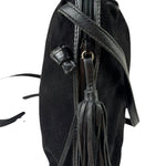 Bottega Veneta Black Suede/Leather Trim Crossbody Bag