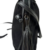Bottega Veneta Black Suede/Leather Trim Crossbody Bag