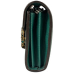 Gucci Green Leather Crystal Embellished Dionysus Chain Bag