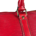 Louis Vuitton Red Epi Keepall 45