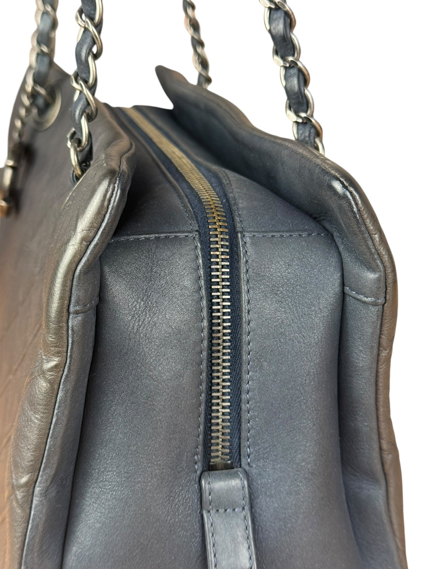 Chanel Navy Edinburgh Chic Chain Tote 2013