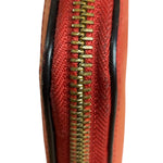 Burberry Vintage Red Leather Zip Long Wallet