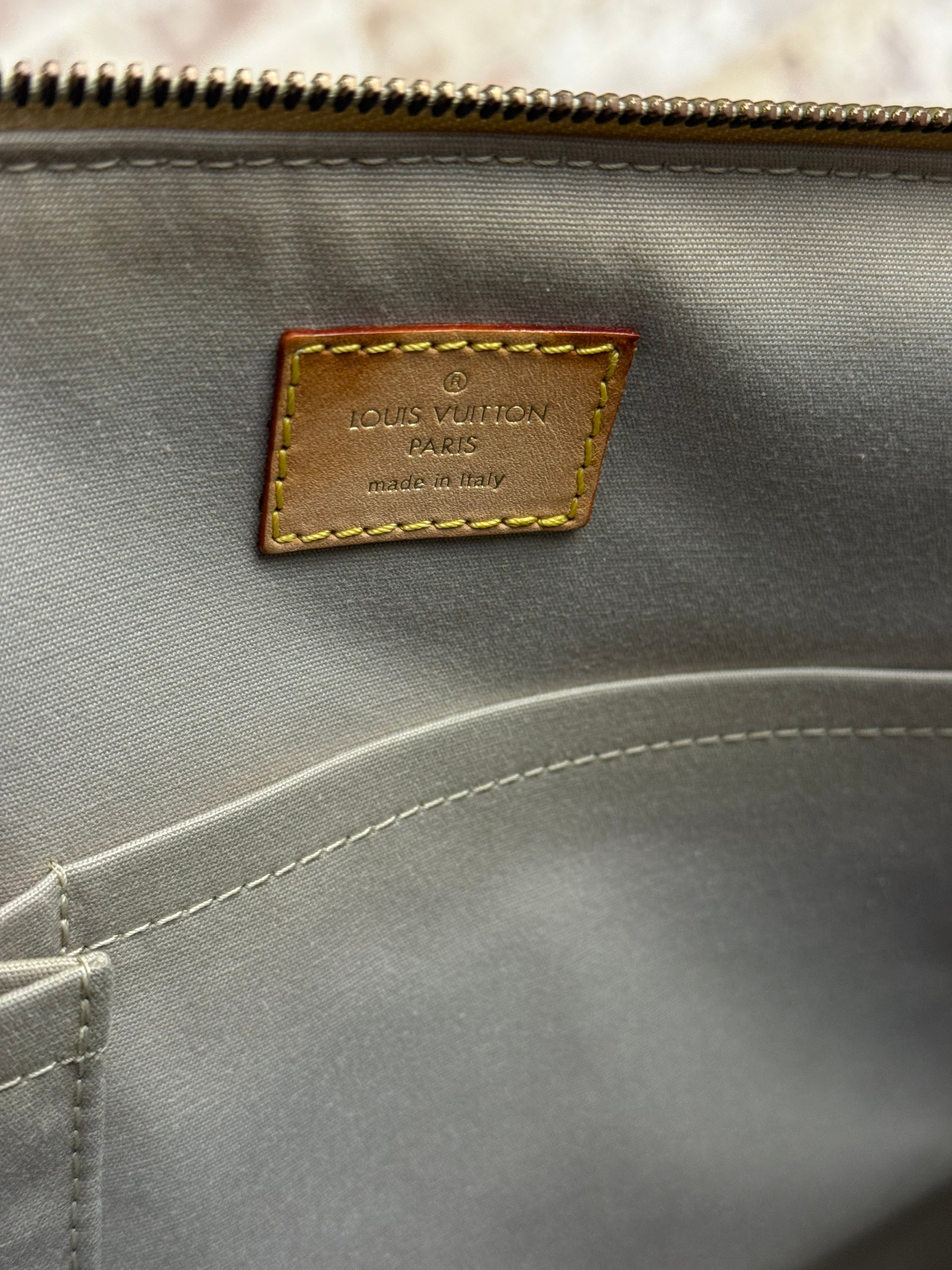 Louis Vuitton Gold Monogram Vernis Miroir Bellevue GM Tote