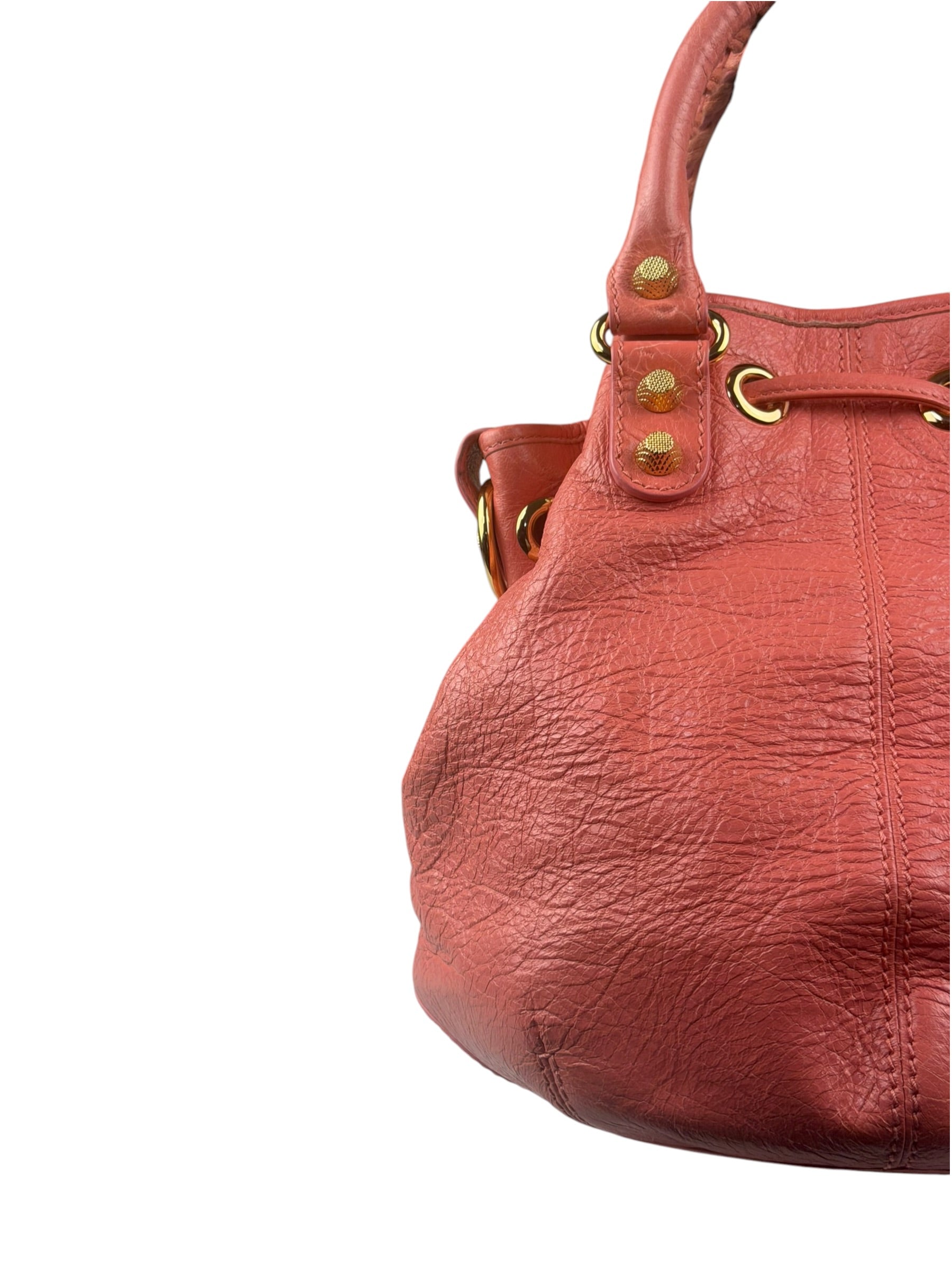 Balenciaga Pink Leather Agneau Small 21 Two-Way Bag