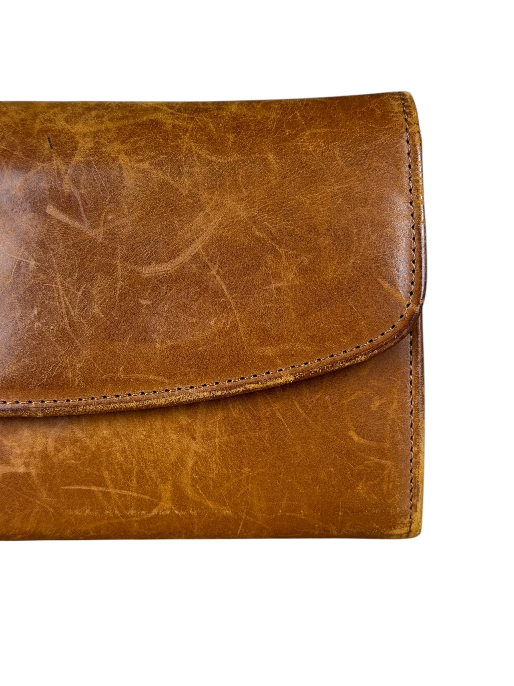 Coach Vintage Brown Leather Long Wallet