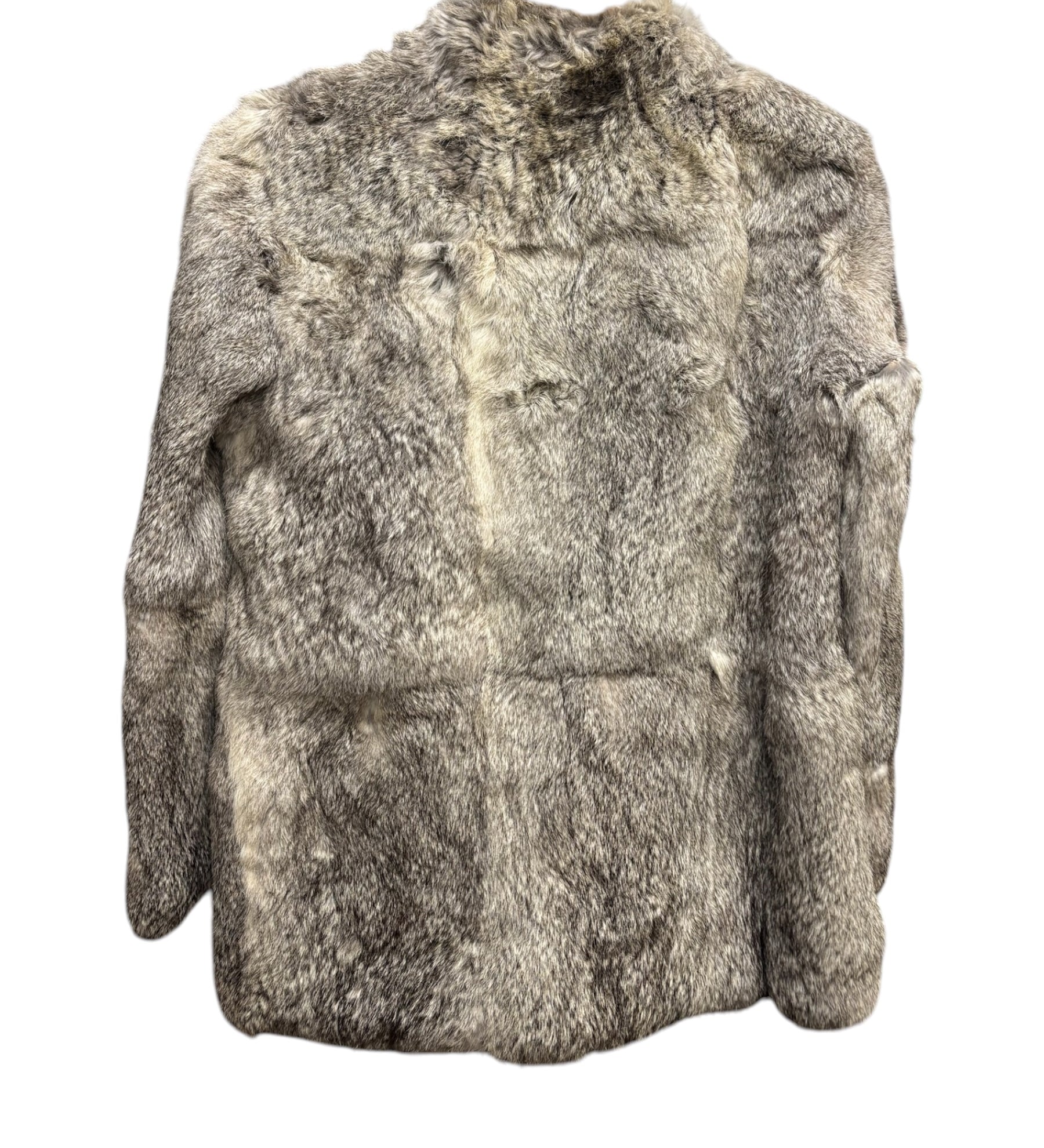 Vintage Grey Fox Fur Coat