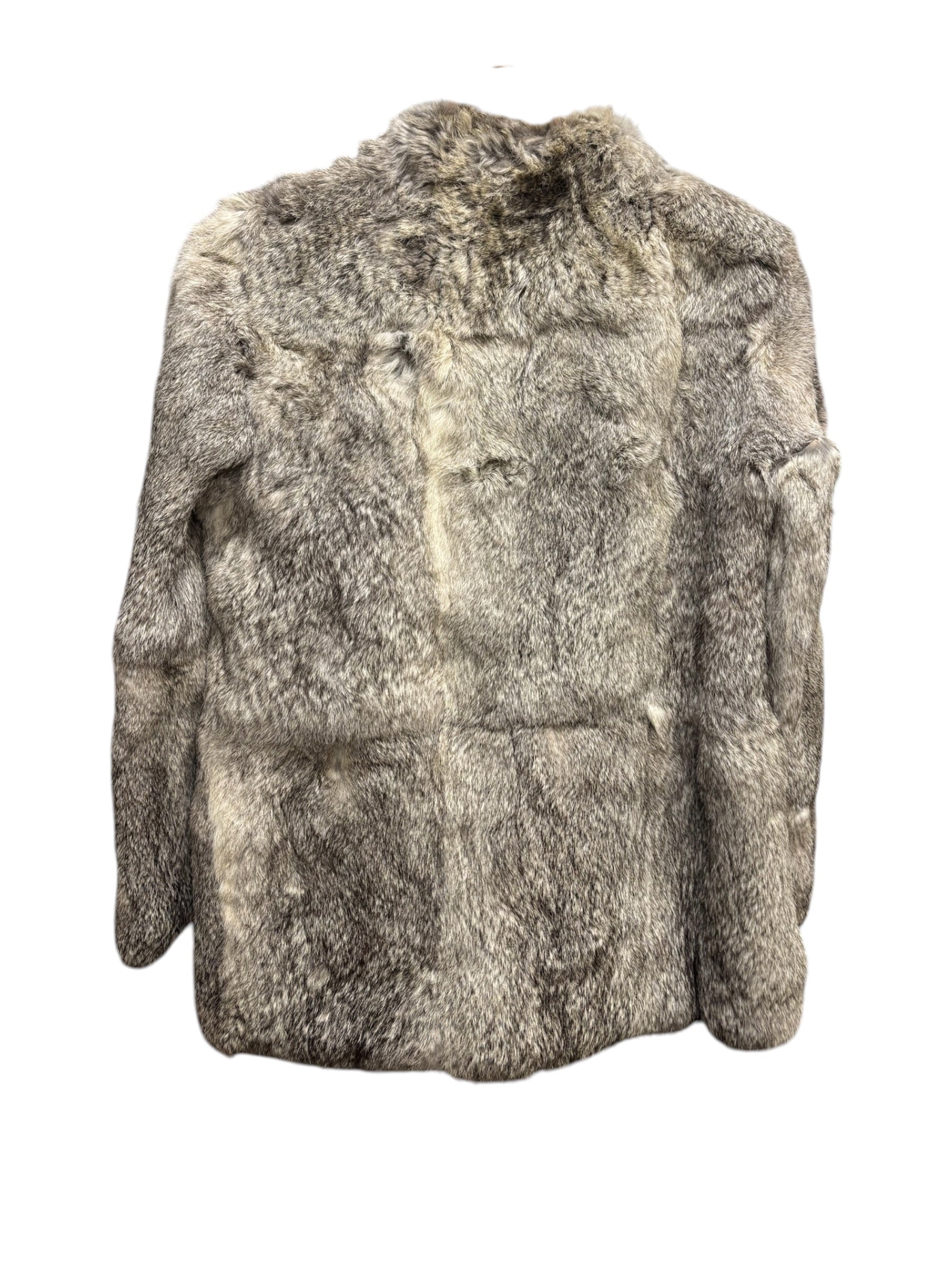 Vintage Grey Fox Fur Coat