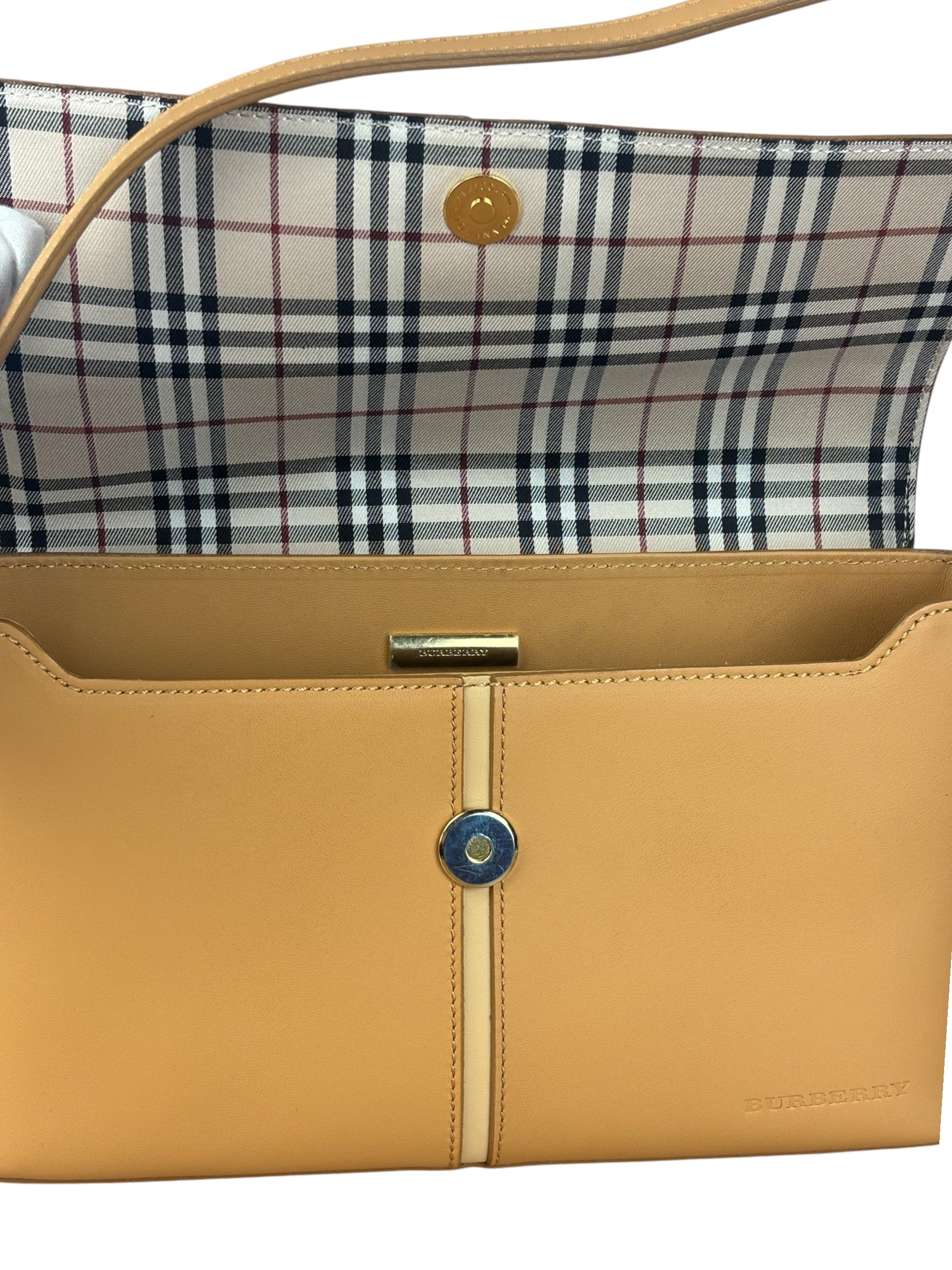 Burberry Brown Leather Shoulder Bag