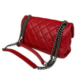 Chanel Striking Red Quilted Rocks Small Flap Bag 2014