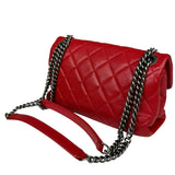 Chanel Striking Red Quilted Rocks Small Flap Bag 2014