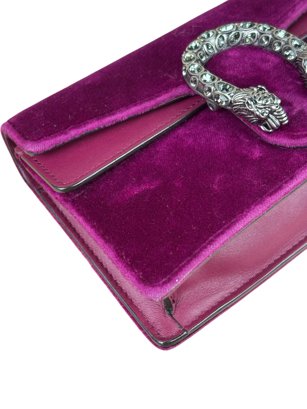 Gucci Purple Velvet Super Mini Dionysus Shoulder Bag