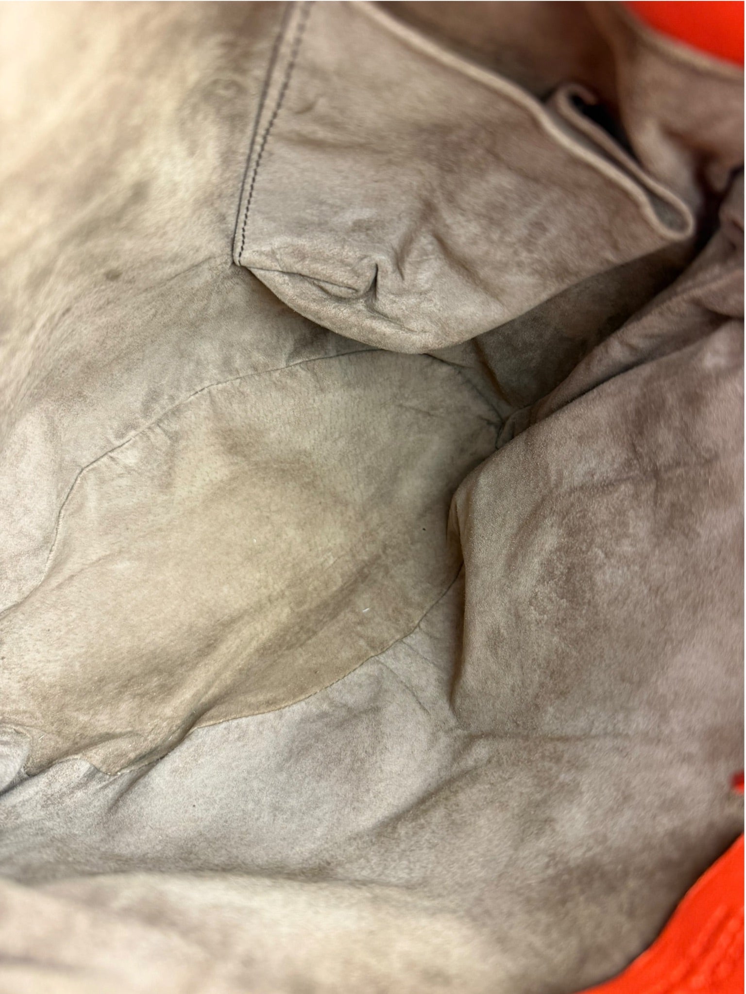 Bottega Veneta Sunset Orange Intrecciato Leather Hobo Tote