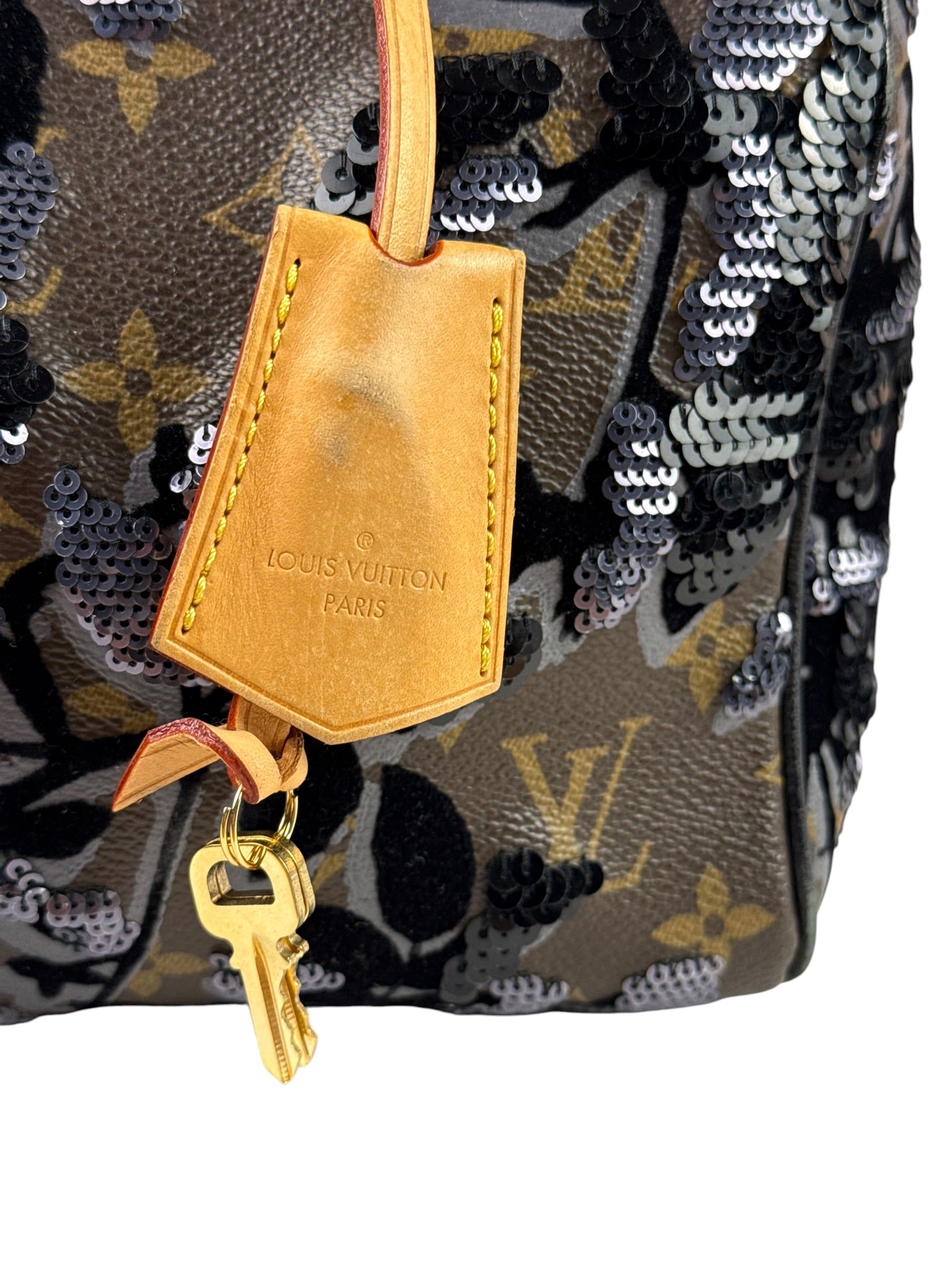 Louis Vuitton Limited-Edition Monogram Fleur De Jais Speedy 30
