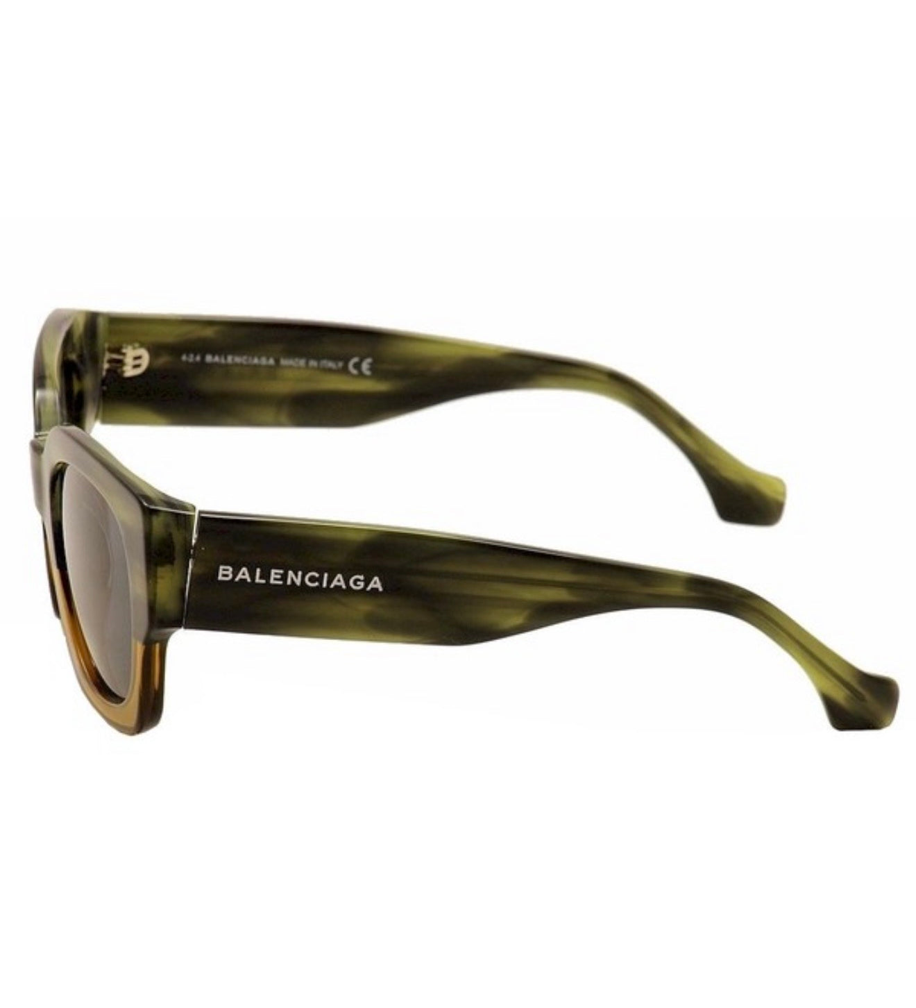 Balenciaga BA0011 Green Brown Sunglasses