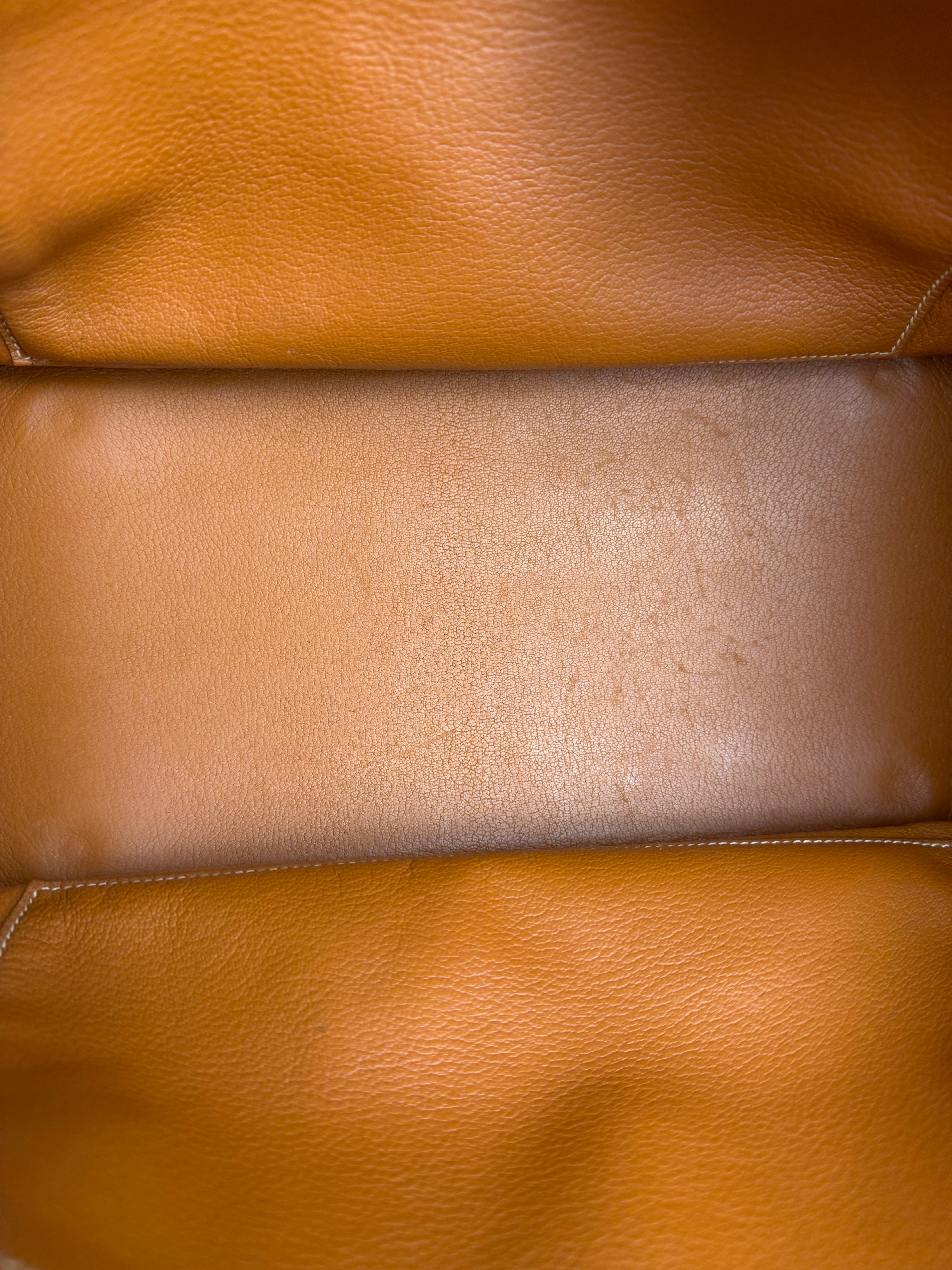 Hermes Birkin 35 Gold Brown Togo Leather Handbag 2001