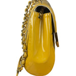 Chanel Yellow Patent Chocolate Bar Quilted CC Shoulder Bag 2002