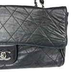 Chanel Black Calfskin Ritz Flap Bag 2007