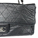 Chanel Black Calfskin Ritz Flap Bag 2007