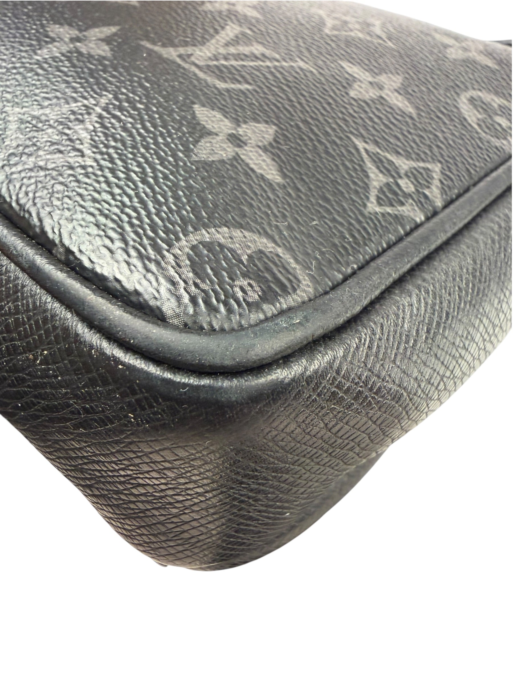 Louis Vuitton Black Monogram Taigarama Outdoor Messenger Bag