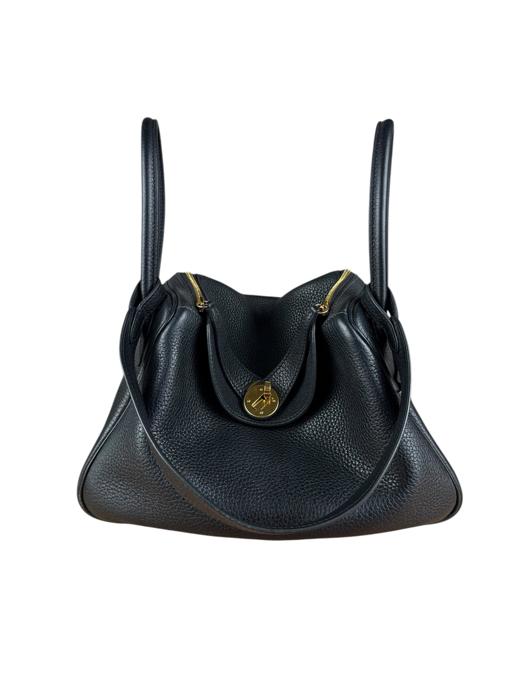 Hermes Black Clemence Lindy 26