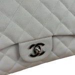 Chanel Grey Cotton M Classic Flap