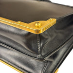 Prada Black Saffiano Leather Cahier Shoulder Bag