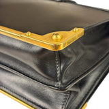 Prada Black Saffiano Leather Cahier Shoulder Bag
