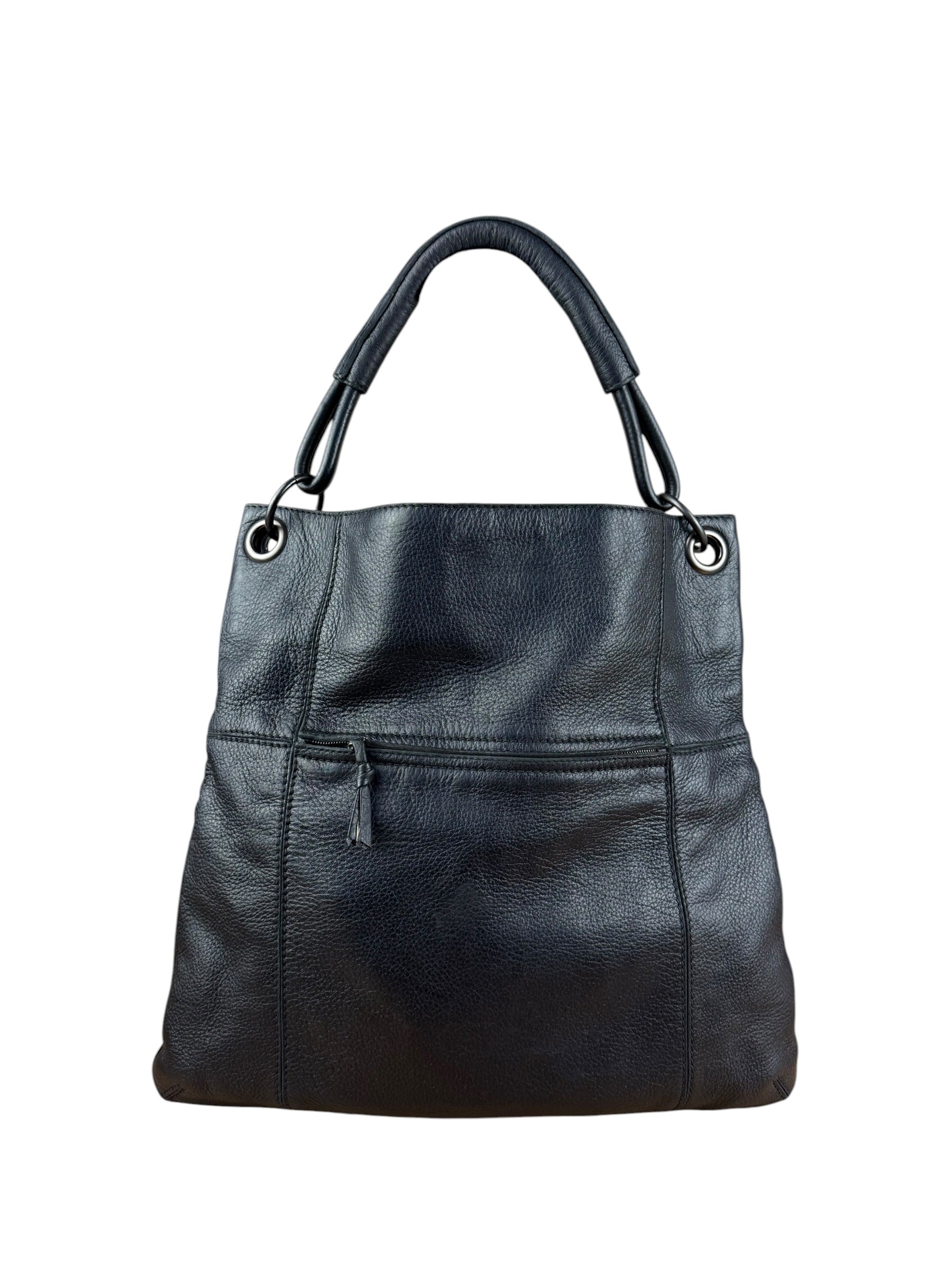 Bottega Veneta Black Cervo Hobo Bag